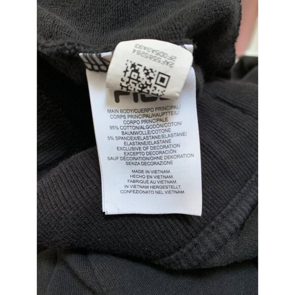 Fila Mens Jogger Sweatpants Black Cotton Blend Size S - Picture 5 of 5